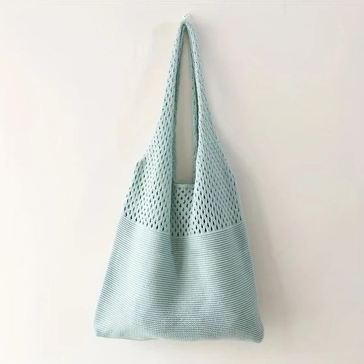 Bethanie | Mesh Knit Shoulder Tote Bag for Women - alternate view