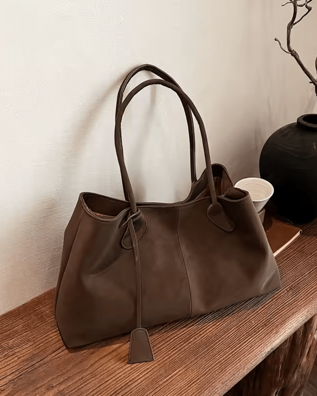 Maylis | Structured Tote Shoulder Bag for Women - strap detail