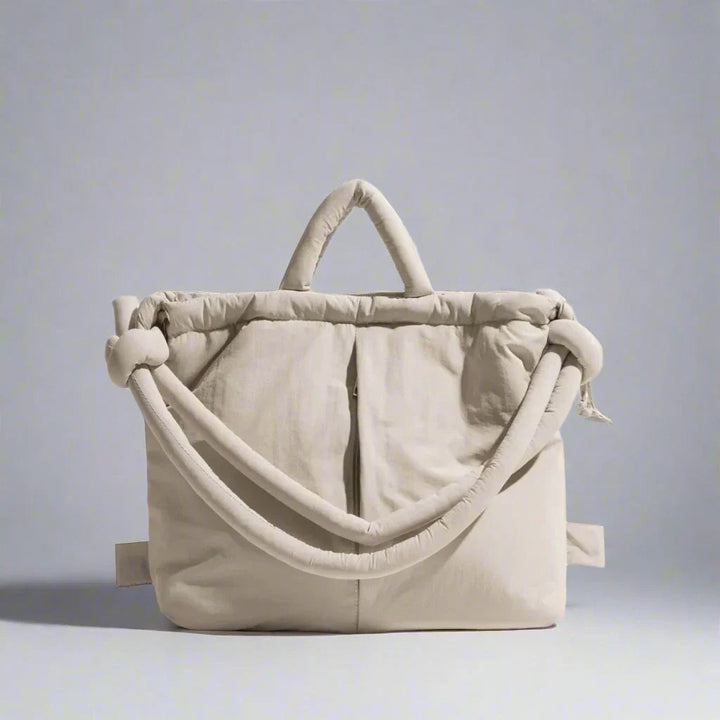 Isaure | Padded Drawstring Tote Bag for Women - detail view