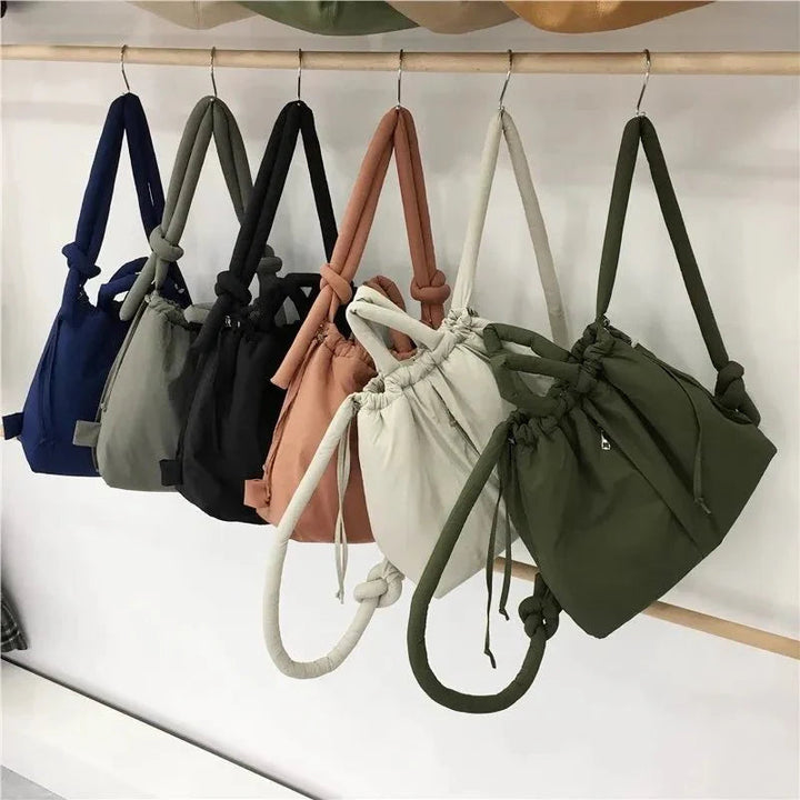 Isaure | Padded Drawstring Tote Bag for Women - alternate view