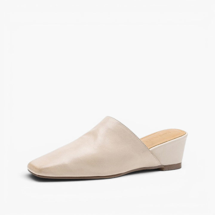 Soft Square Toe Mules — women's mules in warm camel
