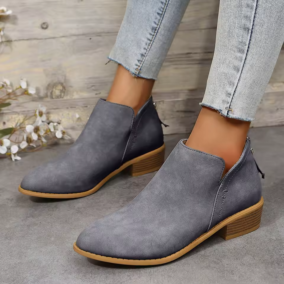 Cut Out Flat Ankle Boots — ankle boots for women in leopard