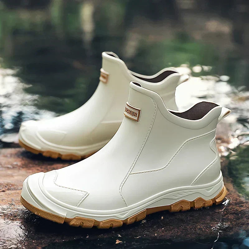 Waterproof Chelsea Rain Boots — rain boots for women in black