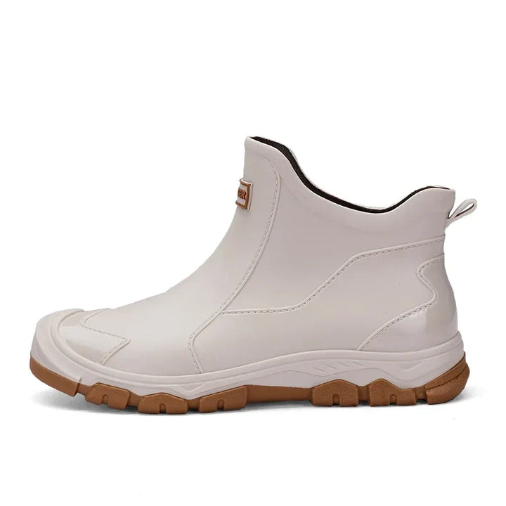 Waterproof Chelsea Rain Boots — rain boots for women in beige