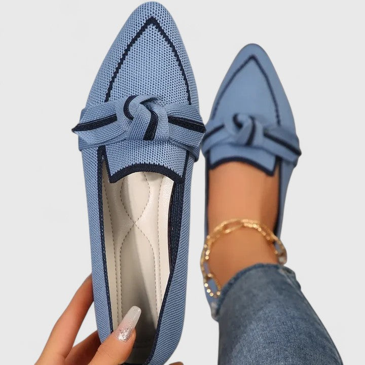 Comfort Brown Loafers — women's loafers in white