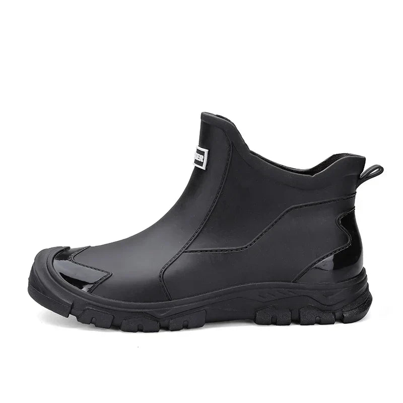 Waterproof Chelsea Rain Boots — rain boots for women in black