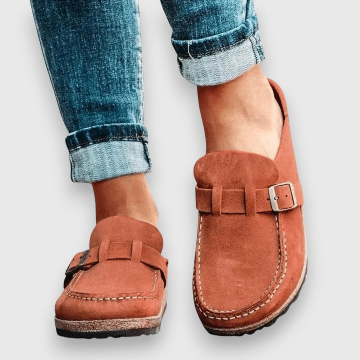 Soft Sole Slip On Loafers — women's loafers in beige