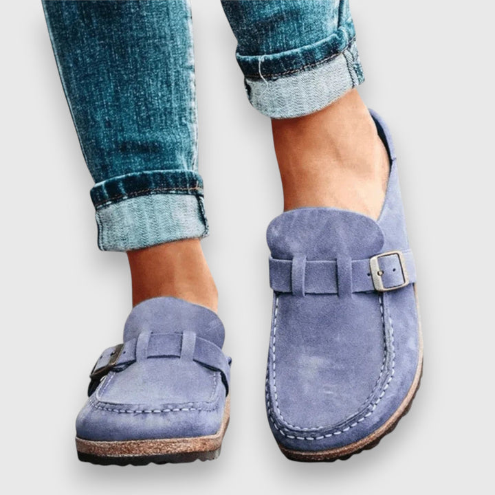 Soft Sole Slip On Loafers — women's loafers in beige