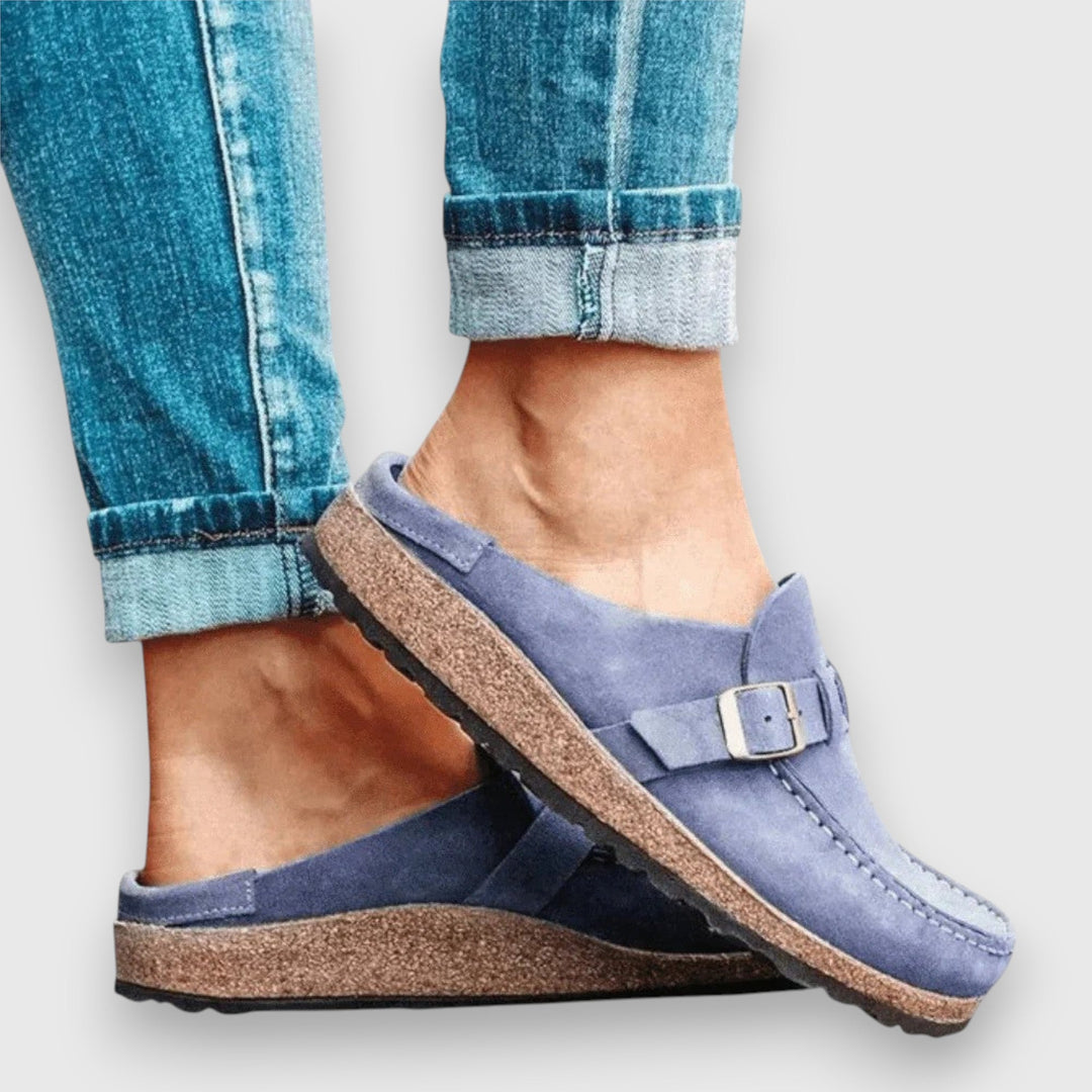 Soft Sole Slip On Loafers — women's loafers in beige