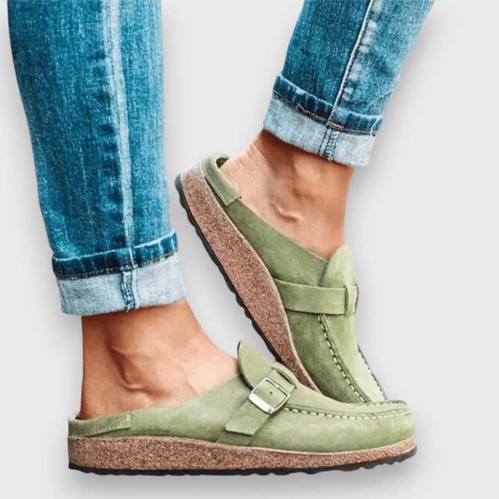 Soft Sole Slip On Loafers — women's loafers in orange