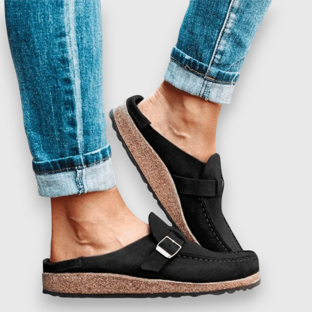 Soft Sole Slip On Loafers — women's loafers in beige