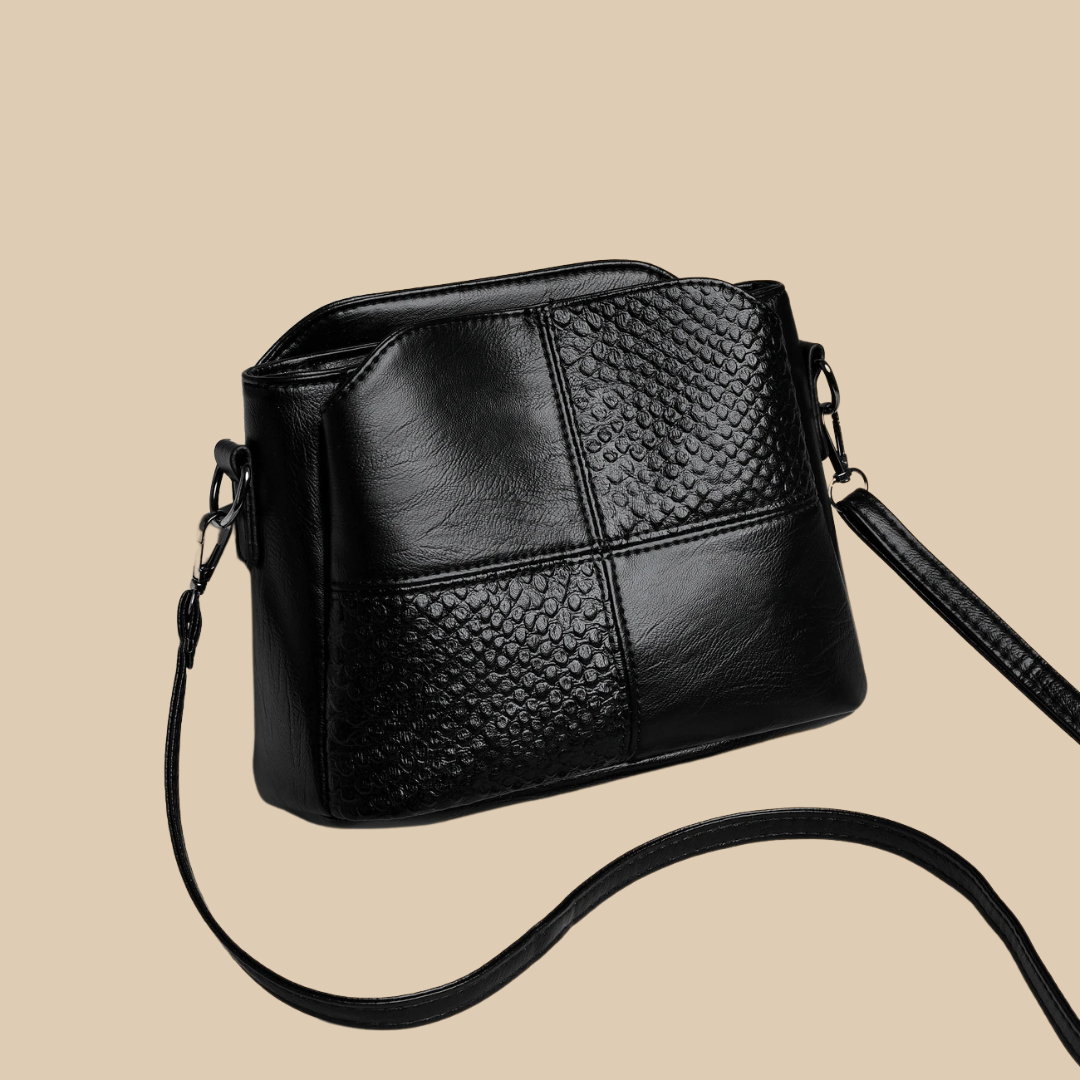 Ludmilla | Black Crossbody Bag for Women - front view