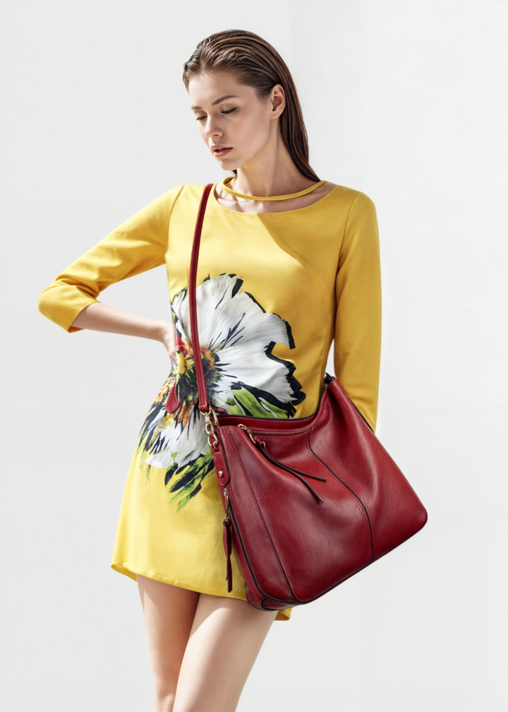 Rosemonde | Leather Hobo Shoulder Bag for Women - alternate view