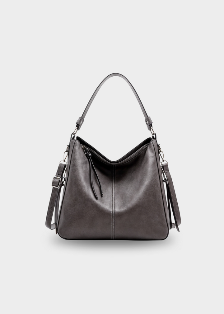 Rosemonde | Leather Hobo Shoulder Bag for Women - detail view