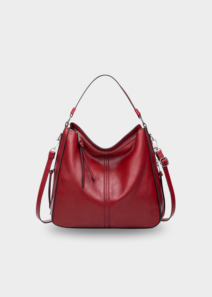 Rosemonde | Leather Hobo Shoulder Bag for Women - interior view