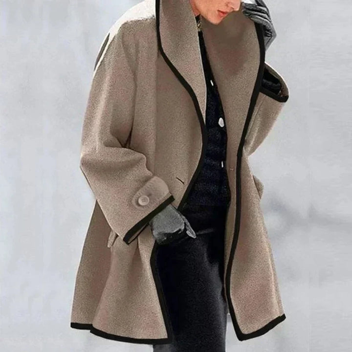 Armelle Classic Trench Coat Double Breasted Belted for Women in Brown