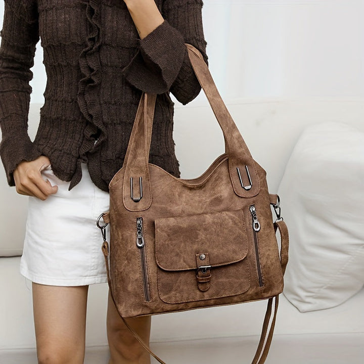 Eulalie | Vintage Shoulder Bag for Women - front view