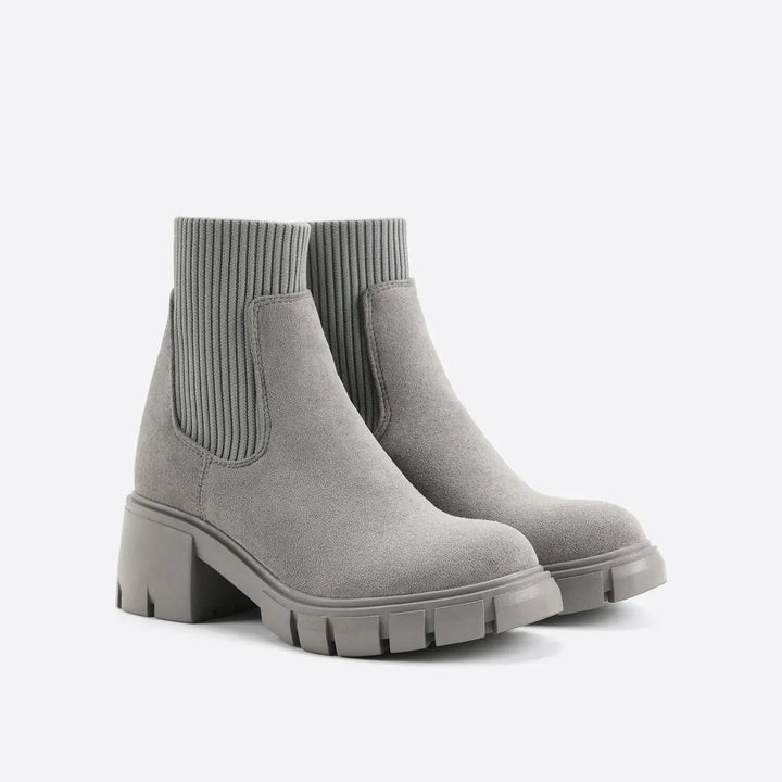 Chunky Lug Sole Chelsea Boots — chelsea boots for women in grey