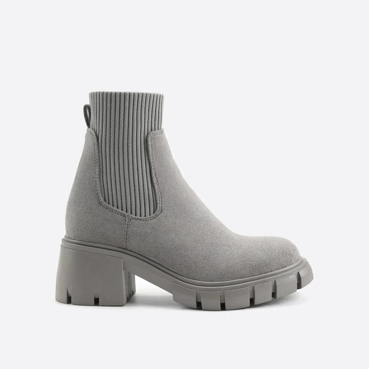 Chunky Lug Sole Chelsea Boots — chelsea boots for women in grey