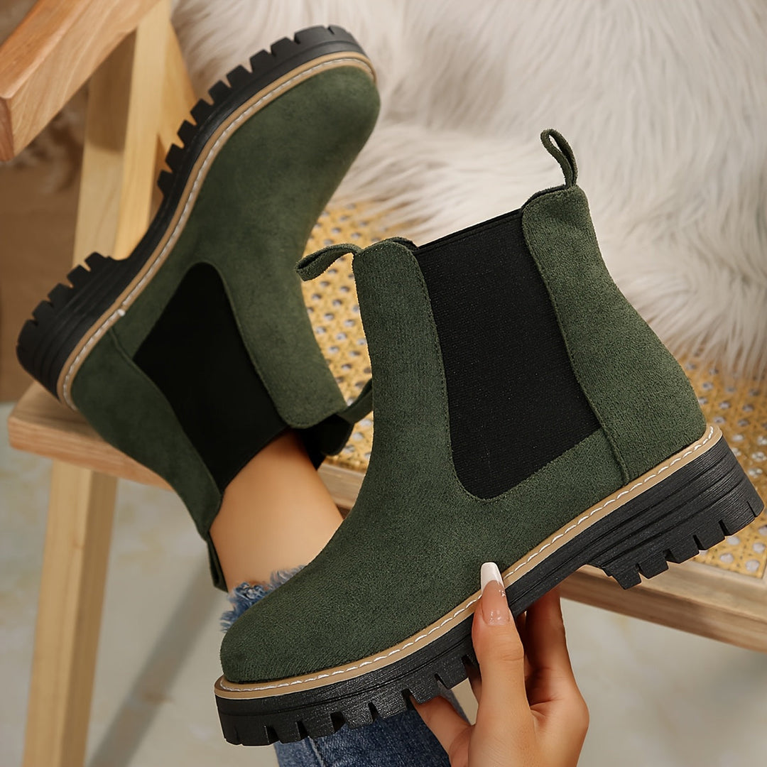 Suede Chelsea Boots Ankle Boots — chelsea boots for women in brown
