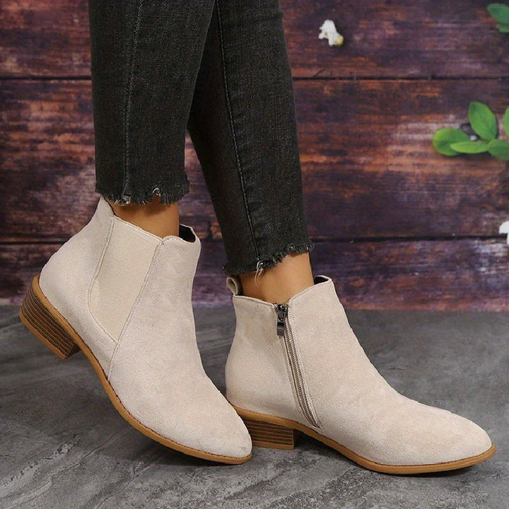 Flat Suede Ankle Boots — ankle boots for women in black