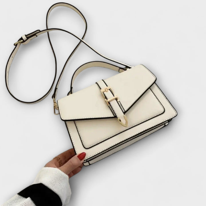 Eleonore | Structured Crossbody Bag for Women - worn view