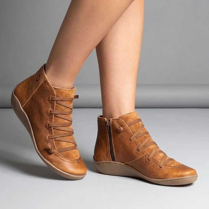 Josseline | Lace Up Ankle Boots for Women - front view