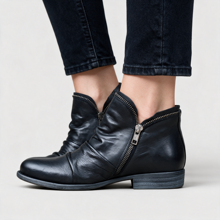 Hortense | Wide Fit Ankle Boots for Women - worn view
