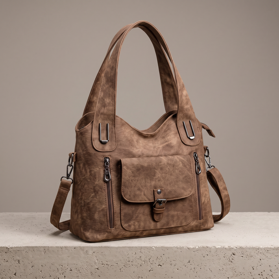 Eulalie | Vintage Shoulder Bag for Women - front view