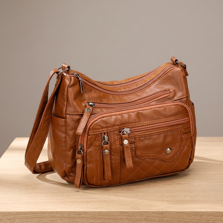 Philippine | Multi Pocket Crossbody Bag for Women - front view