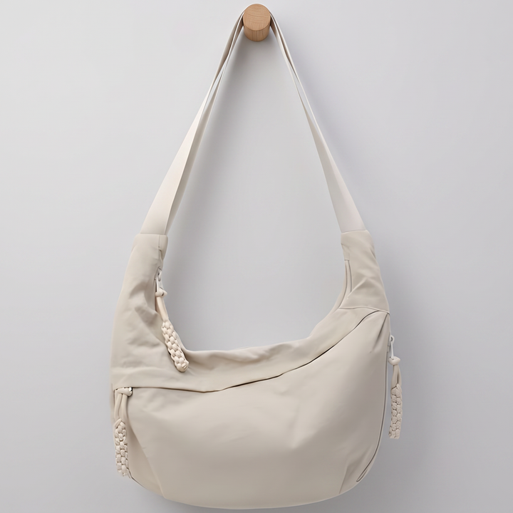 Zelina | Crescent Crossbody Bag for Women - front view