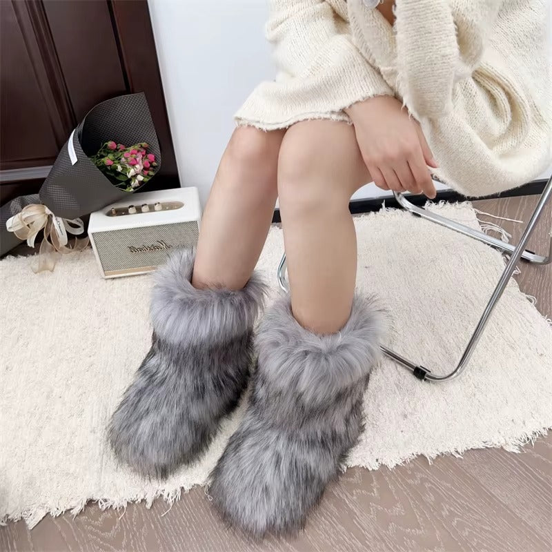 Seraphine | Faux Fur Snow Boots for Women - sole detail
