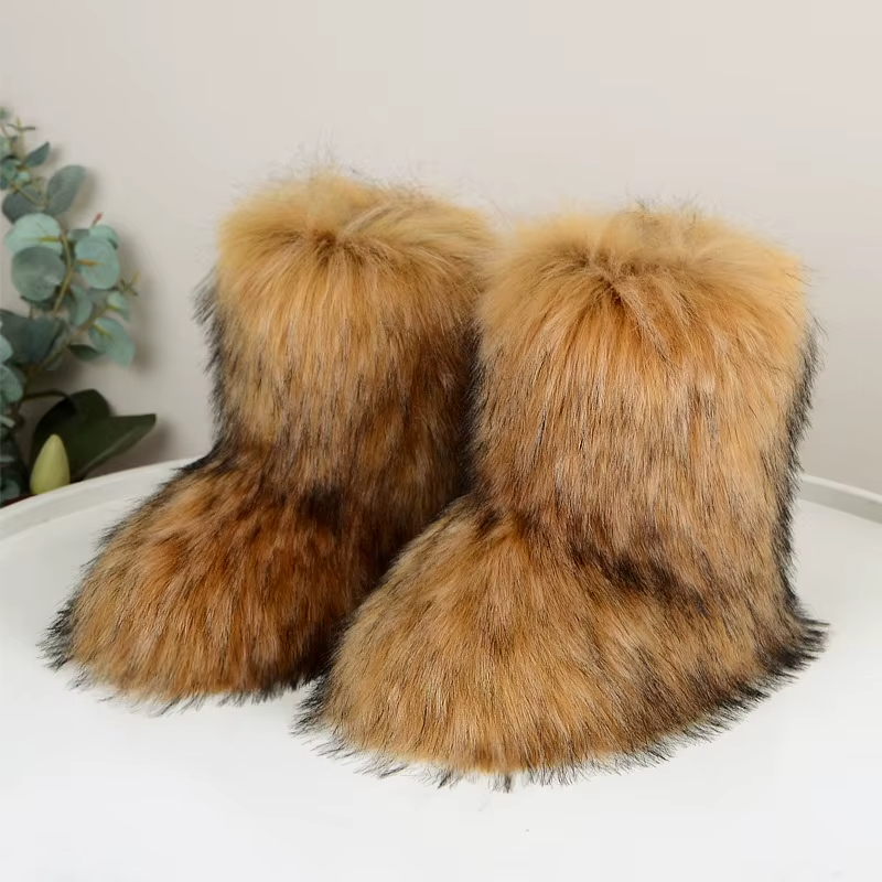 Seraphine | Faux Fur Snow Boots for Women - front view