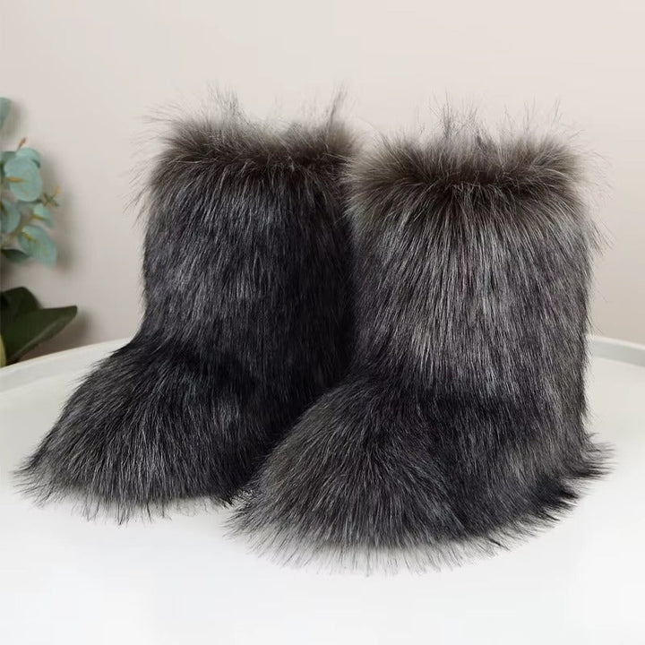 Seraphine | Faux Fur Snow Boots for Women - detail view