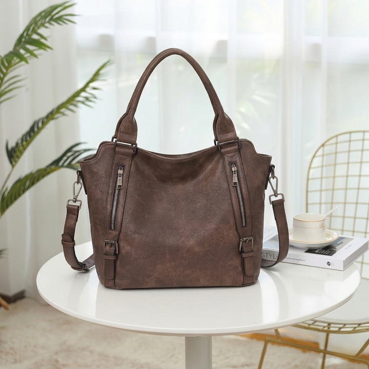 Anaelle | Leather Shoulder Tote Bag for Women - additional view