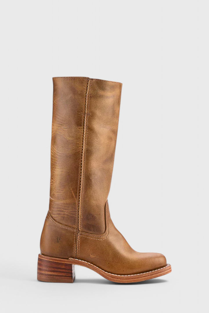 Classic Leather Knee High Boots — knee high boots for women in brown