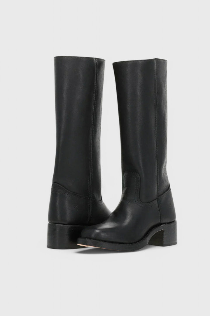 Classic Leather Knee High Boots — knee high boots for women in brown