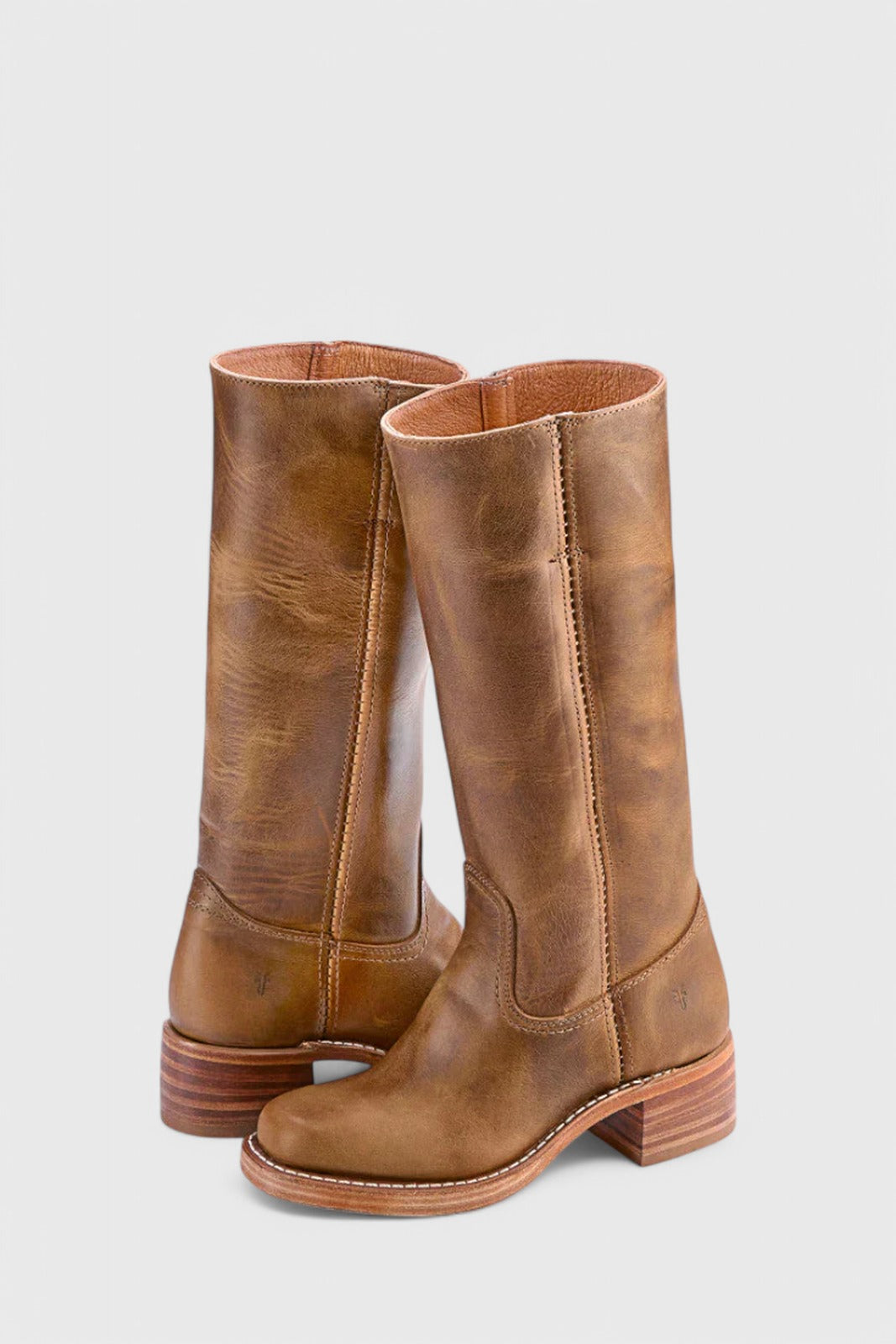 Classic Leather Knee High Boots — knee high boots for women in brown