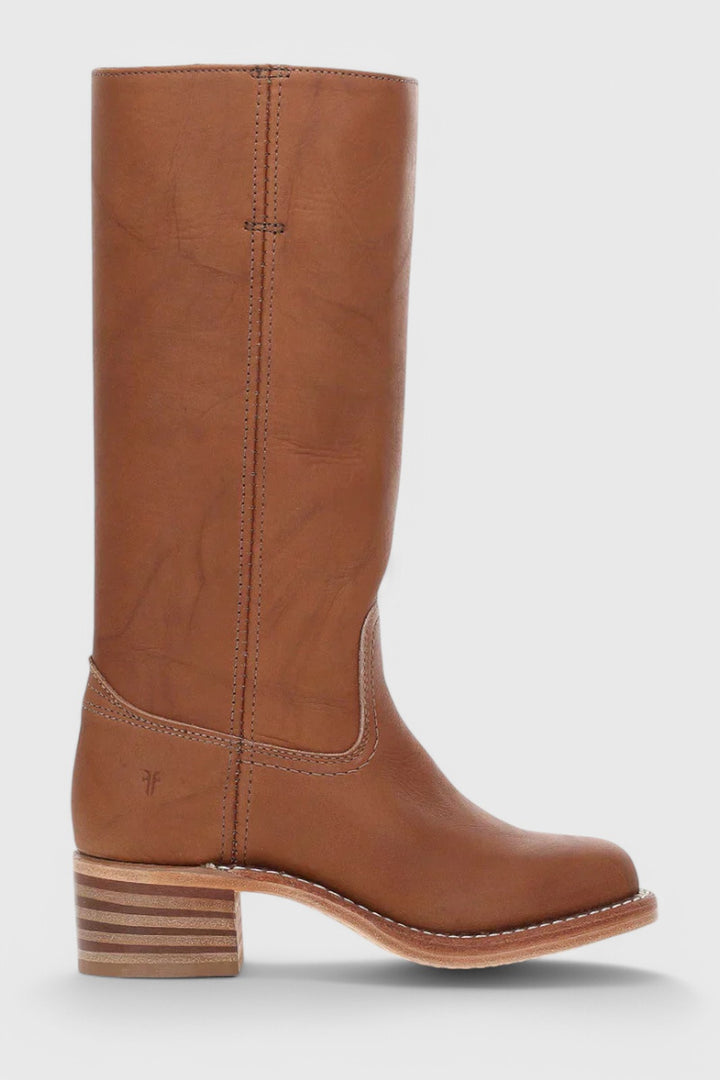 Classic Leather Knee High Boots — knee high boots for women in brown