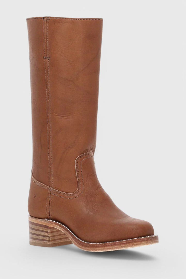 Classic Leather Knee High Boots — knee high boots for women in brown