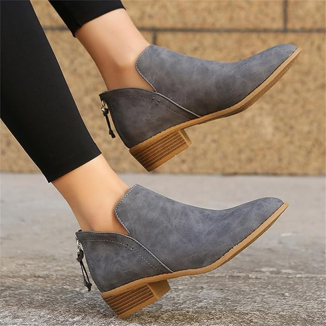 Cut Out Flat Ankle Boots — ankle boots for women in pink