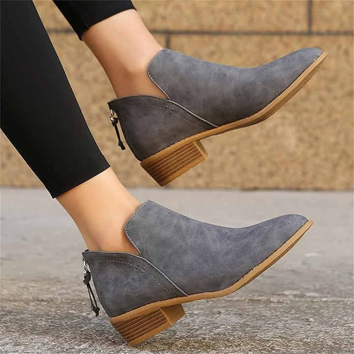 Cut Out Flat Ankle Boots — ankle boots for women in pink
