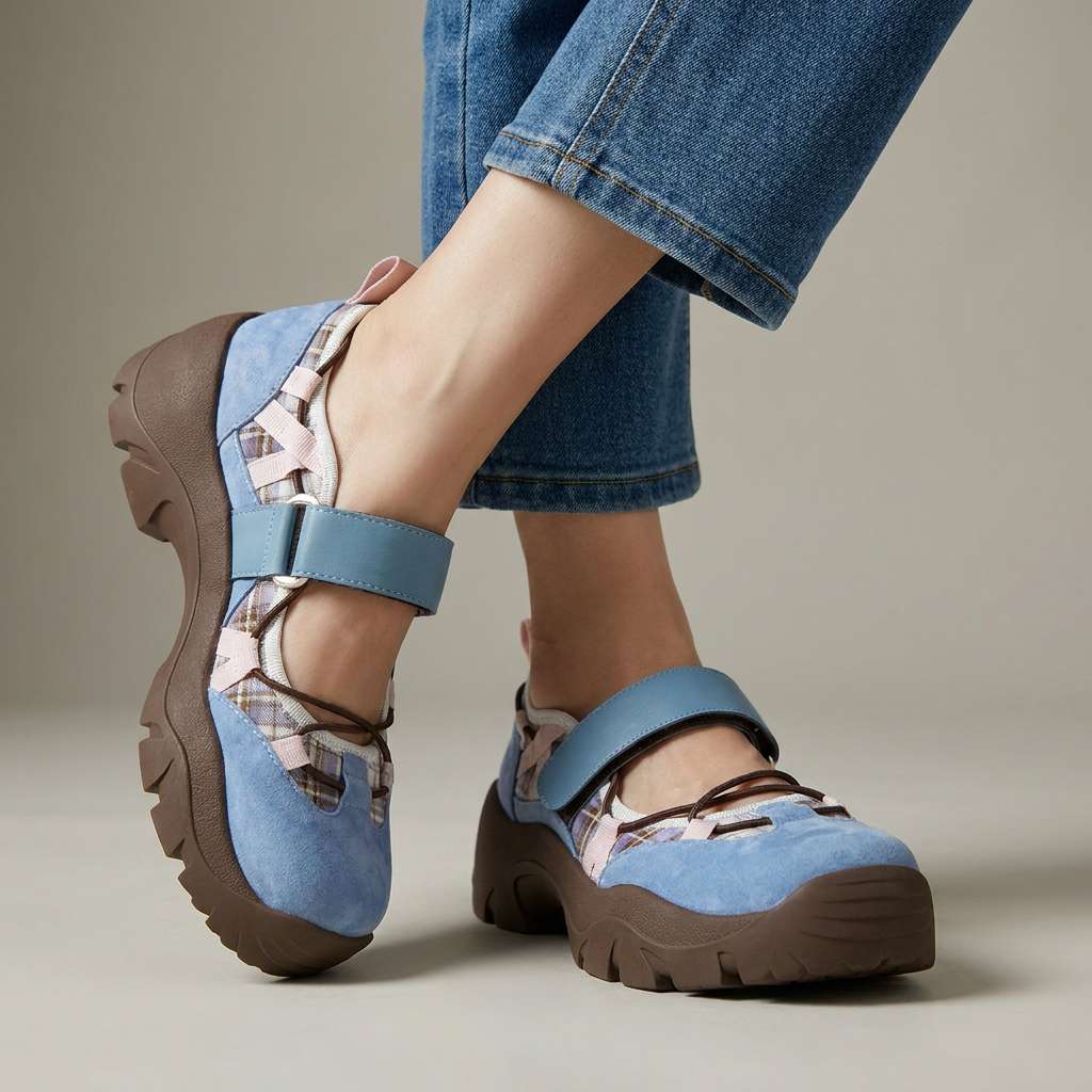 Elegant Leather Loafers — women's loafers in blue
