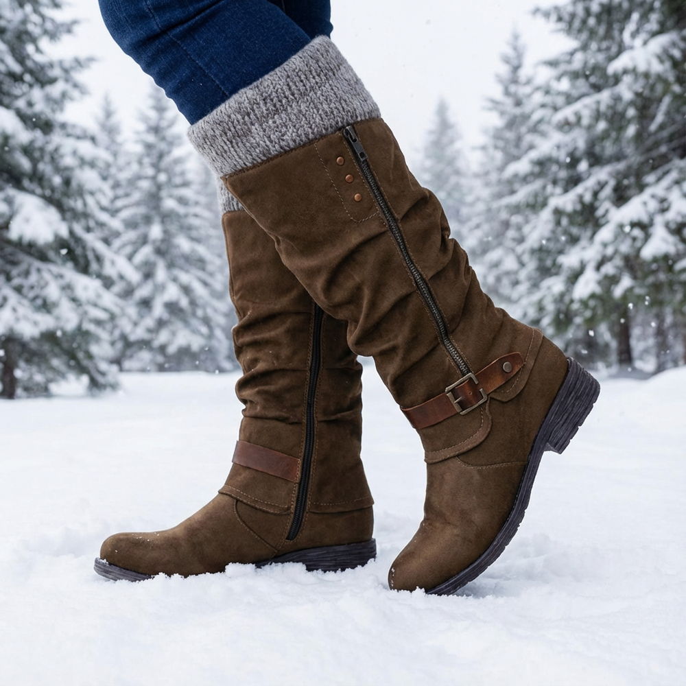 Apolline | Wide Fit Winter Boots for Women - side view