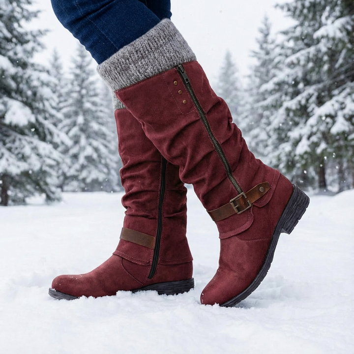 Apolline | Wide Fit Winter Boots for Women - back view