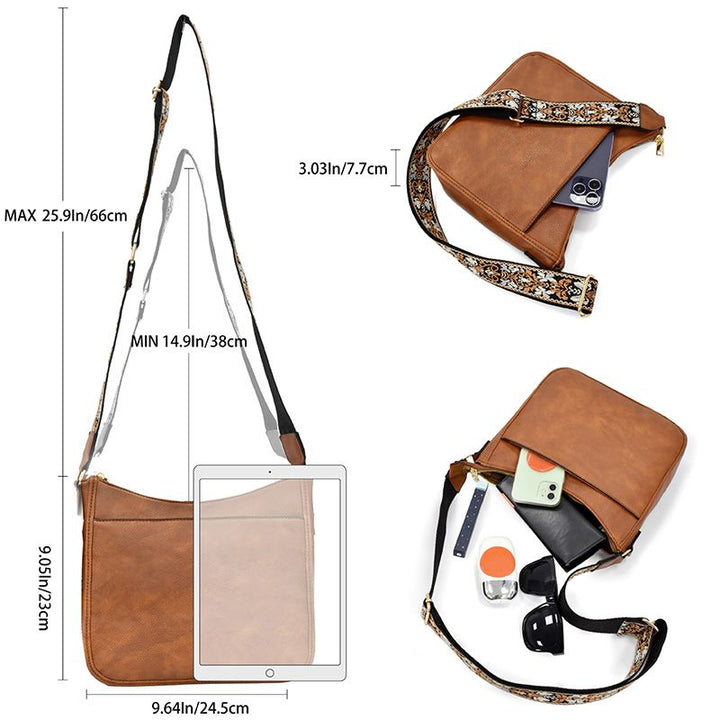 Bertille | Boho Crossbody Bag for Women - front view