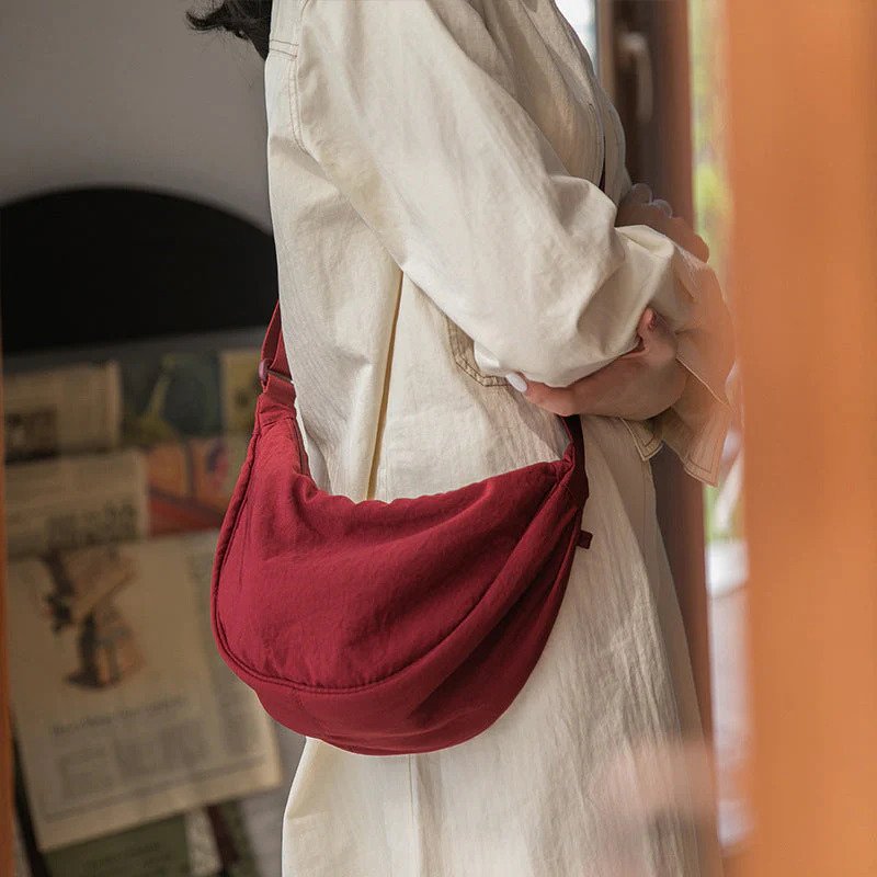 Blandine | Crescent Crossbody Bag for Women - back view