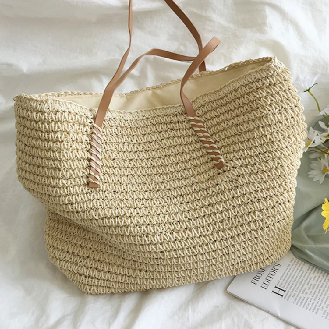 Adelaide | Straw Woven Shoulder Bag for Women - additional view