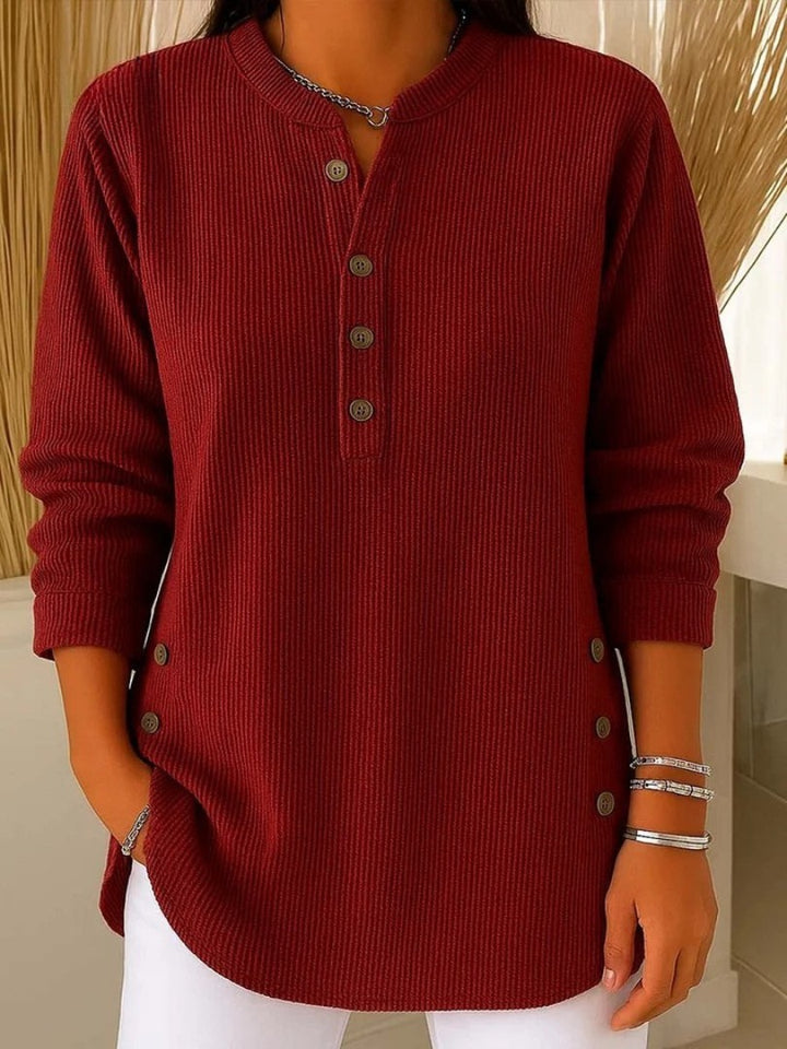 Round Neck Knit Sweater for Women