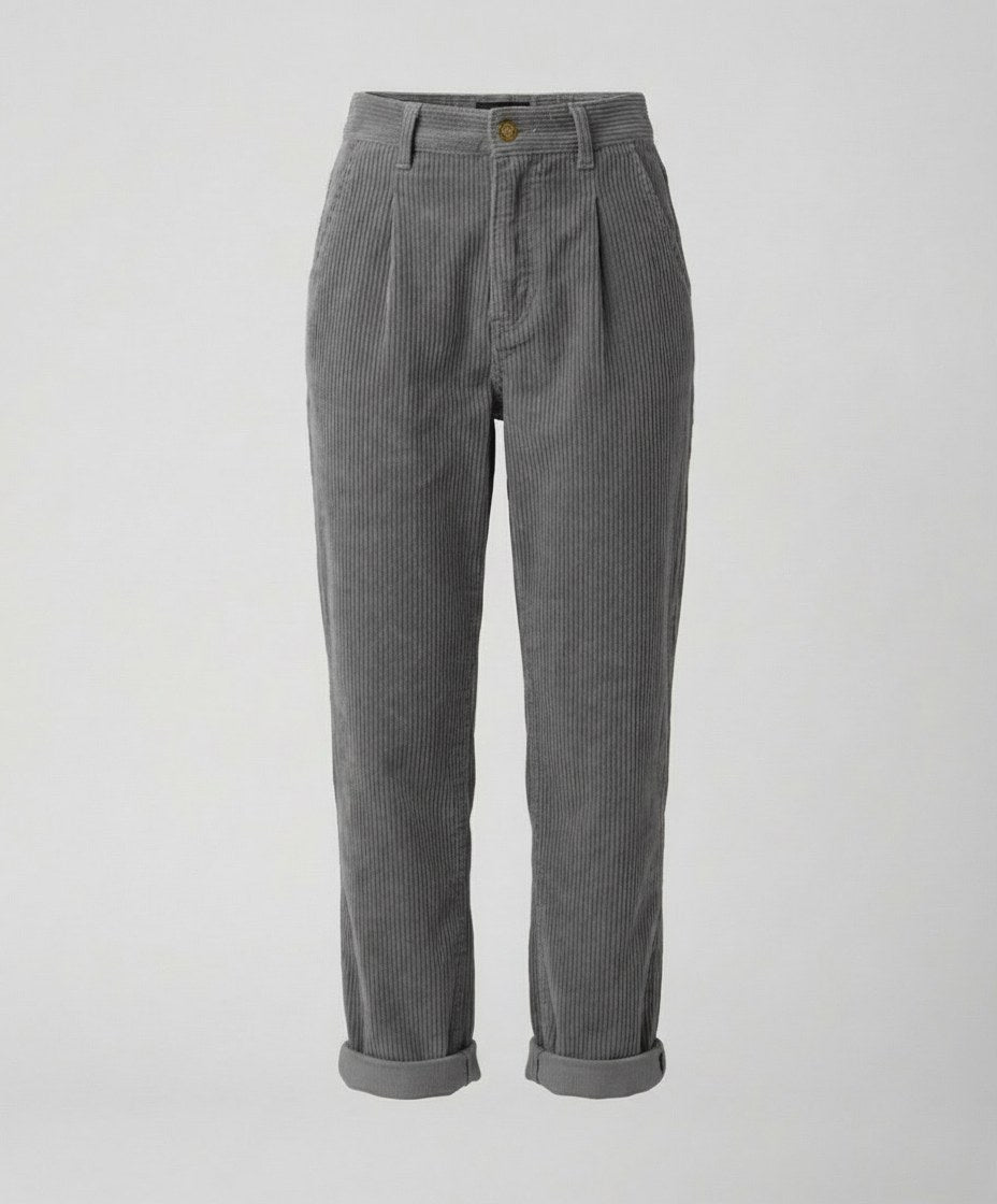Angelique — Elastic Waist Corduroy Pants (7), StyleTruly